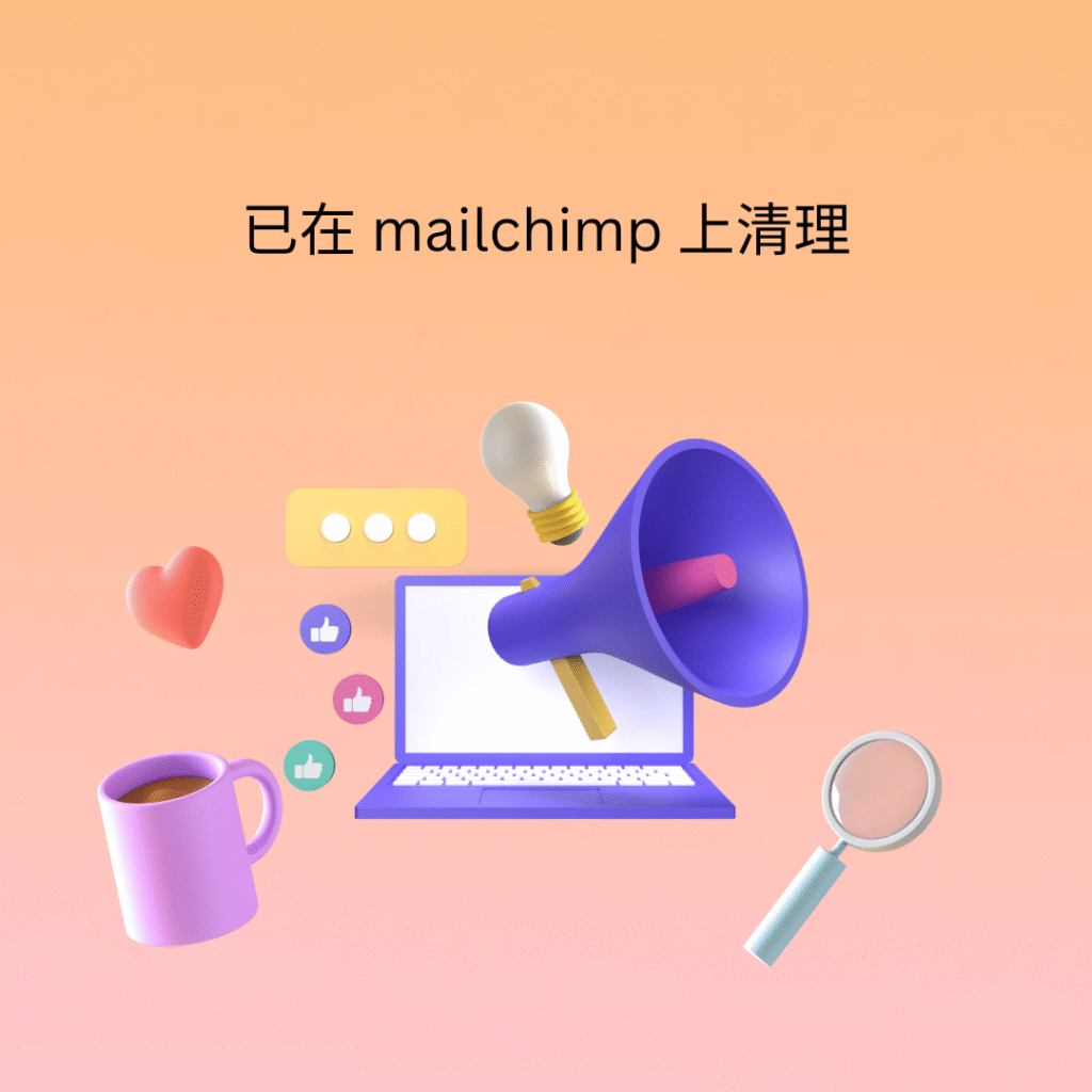 已在 mailchimp 上清理